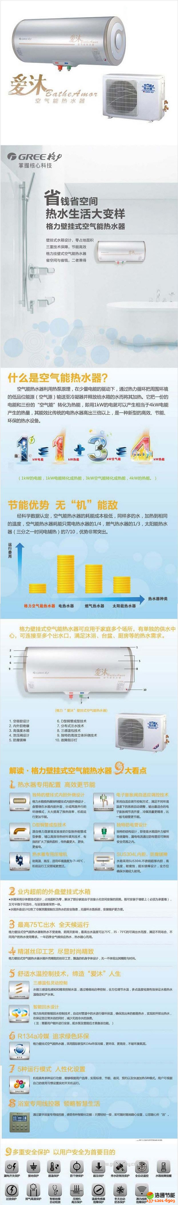 格力空氣能熱水器(壁掛式KFRS-2.6J/NbA3)愛沐系列